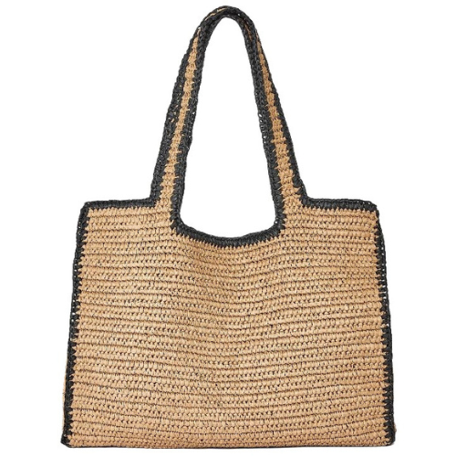 Lexam Store Woven Straw Beach Tote Bag