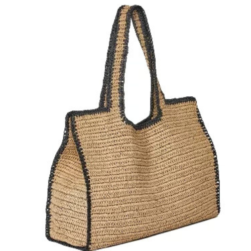 Lexam Store Woven Straw Beach Tote Bag